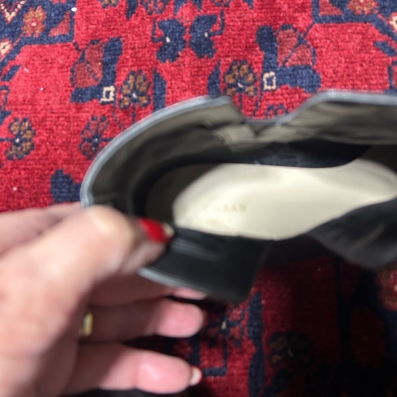 Cole Haan Black Leather Ankle Booties - Picture 6 of 8